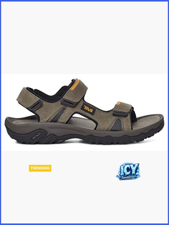 Suede Hook-and-Loop Sport Sandal with Arch Support, Light Hikes main image 4